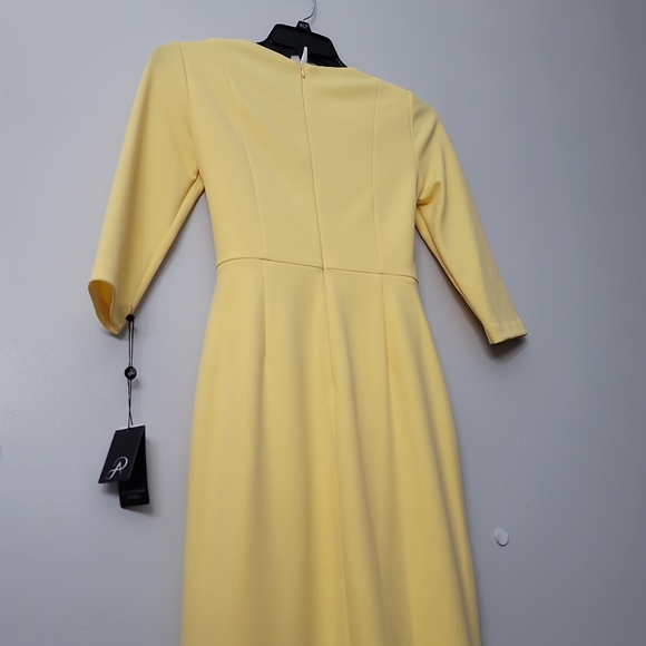 Adrianna Papell Knit Crepe Tie Waist Sheath Dress - Picture 10 of 12
